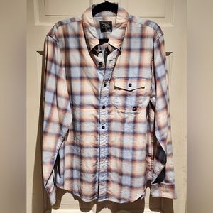 Mens Abercrombie & Fitch   plaid shirt XL